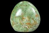 Polished Green Chrysoprase Freeform - Madagascar #99373-1